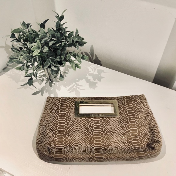 Michael Kors Snakeskin Clutch